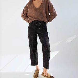 Babaton Jimmy Pants In Black Fine Grid